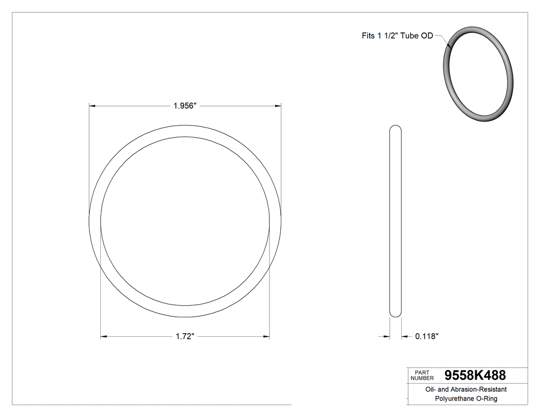 Technical drawing - 9558K488
